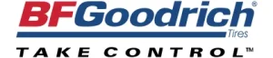 Logo de BFGoodrich marca conocida de llantas, utilizadas en reparaciones de vehículos y servicios de llantas